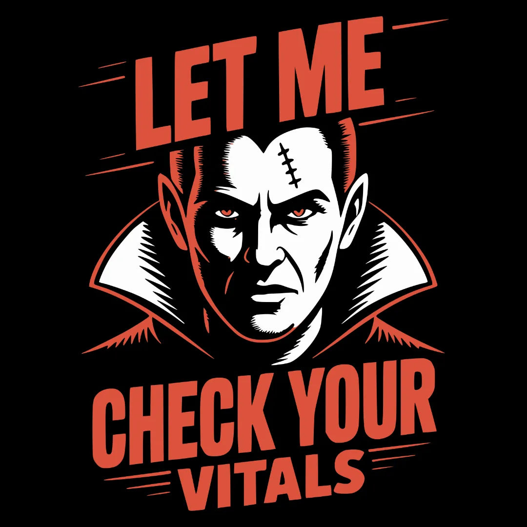 Bügelfolie – "Let Me Check Your Vitals" Fast – DIN A4