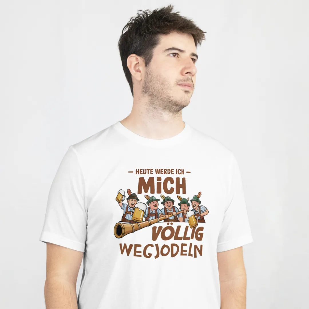 Bügelfolie "Mich völlig wegjodeln" – DIN A4