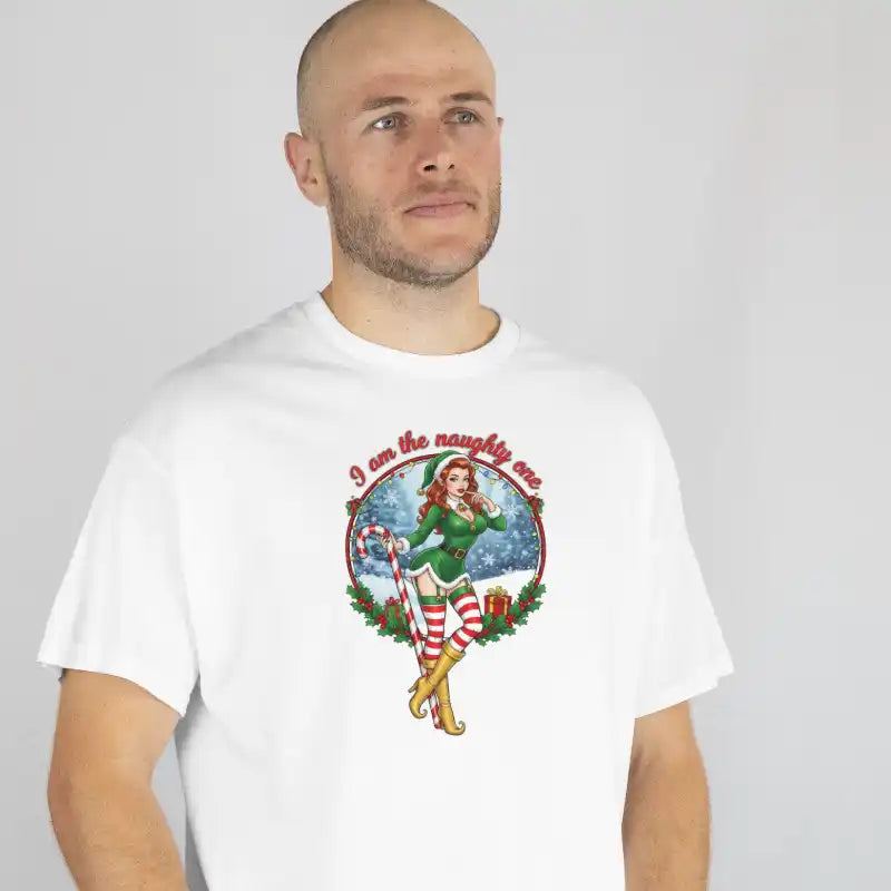 Bügelfolie "I am the naughty one" stehend - 02