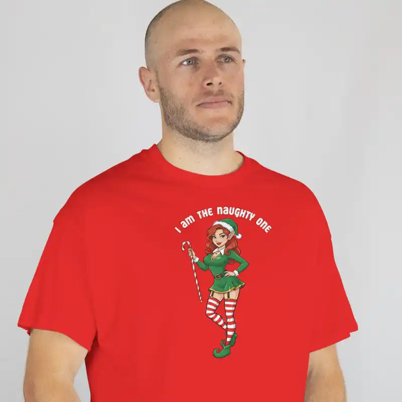 Bügelfolie "I am the naughty one" stehend - 03