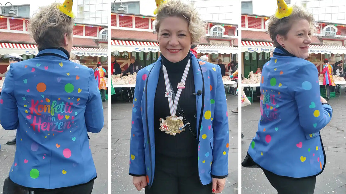 Last-Minute-Kostüm - gestalte eine Karnevalsjacke, die warmhält und alle Blicke auf sich zieht 🧥✨