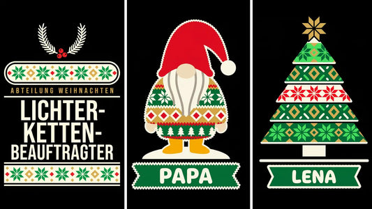 Weihnachtspulli für die Familie: 5 Ideen, die wirklich klappen
