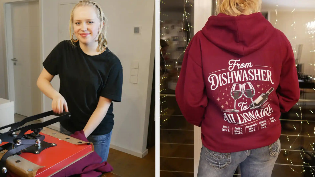Hoodies für die Abschlussklasse: Mit Bügelfolie die coolsten Erinnerungen pressen!