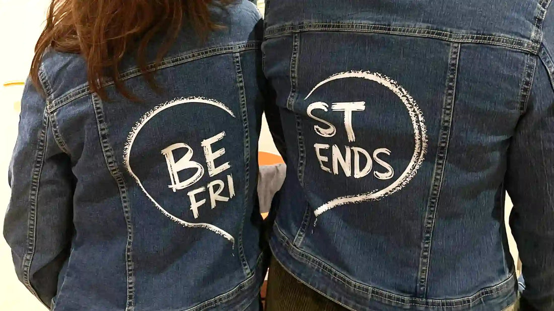 Best Friends Jacken: Ein Bügelbild, das Herzen verbindet 💖