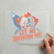Bügelbild – "Let me entertain you" Scheinwerfer
