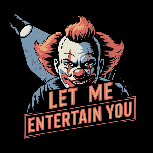 Bügelfolie – "Let me entertain you" Scheinwerfer – DIN A4
