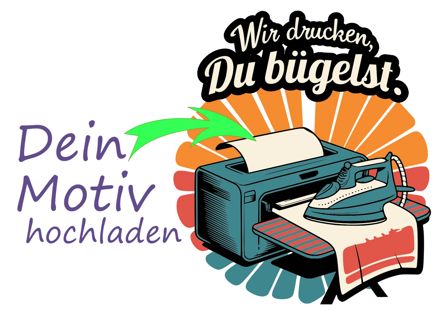 Eigenes DIN A4 Bügelbild
