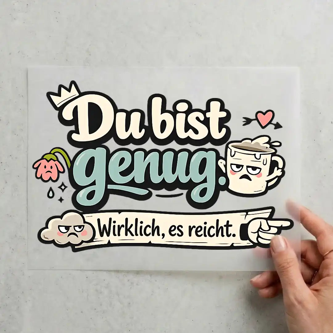 Du bist genug. Wirklich es reicht. - Spruch der Woche