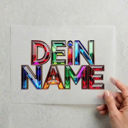 Dein Name im Edelstein-Look