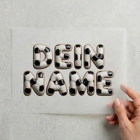 Dein Name als Fußball
