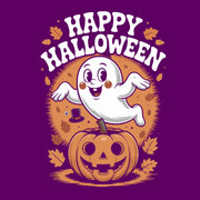 Bügelbild Halloween Gespenst & Kürbis