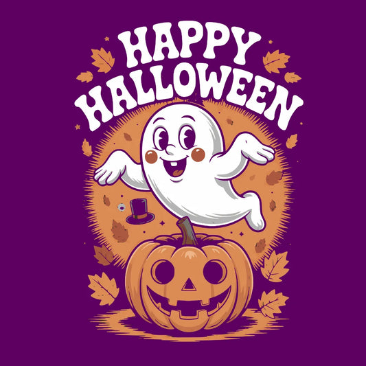 Bügelfolie Halloween Gespenst & Kürbis – DIN A4