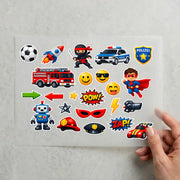 Action Hero Sticker-Set