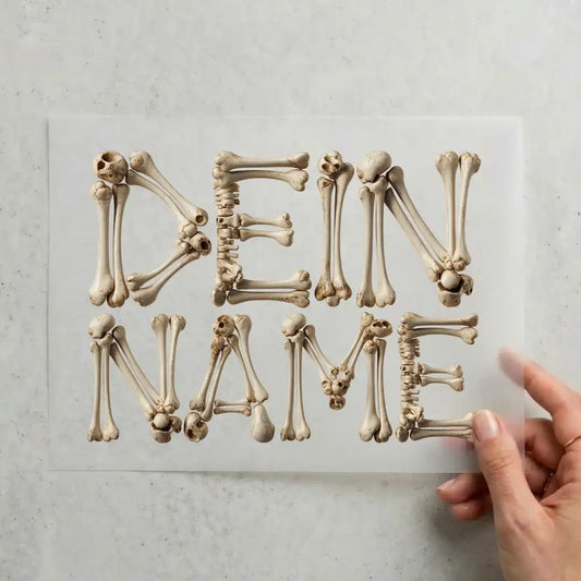 Dein Name im Knochen-Style