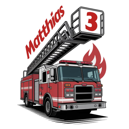 Bügelbild Geburtstag Leiterwagen - DIN A4