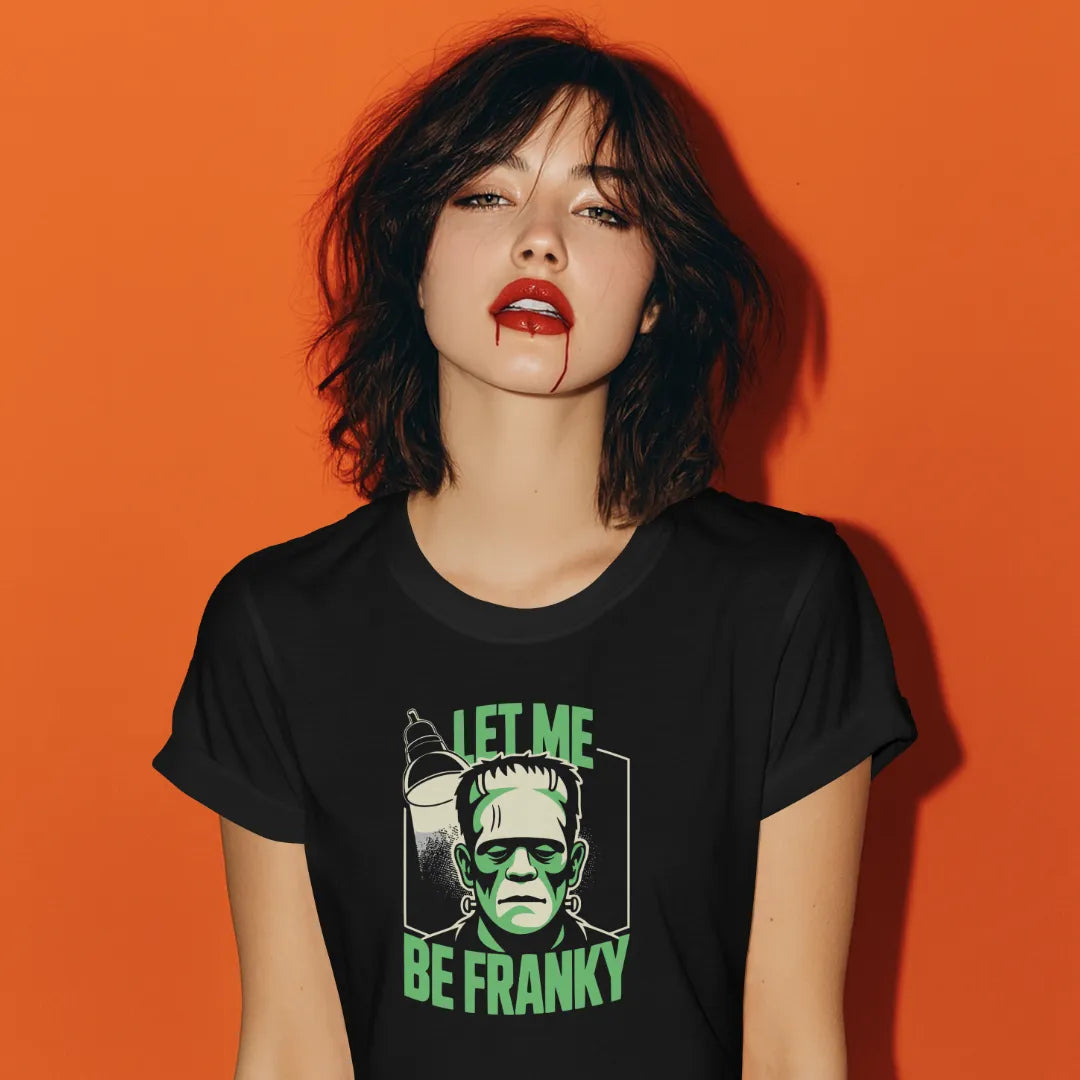 Bügelfolie – "Let Me Be Franky" Lampe – DIN A4