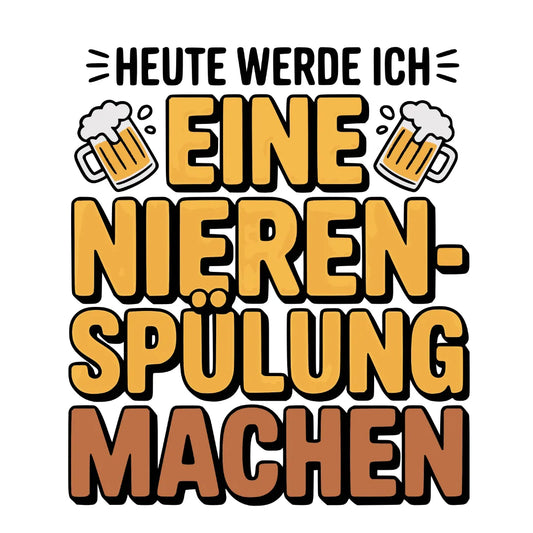 Bügelfolie "Eine Nierenspülung machen" – DIN A4