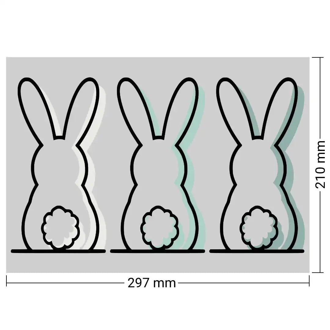 Oster-Deko-Set Blume vom Hasen