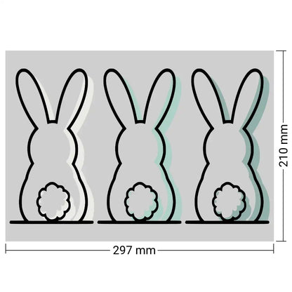 Oster-Deko-Set Blume vom Hasen