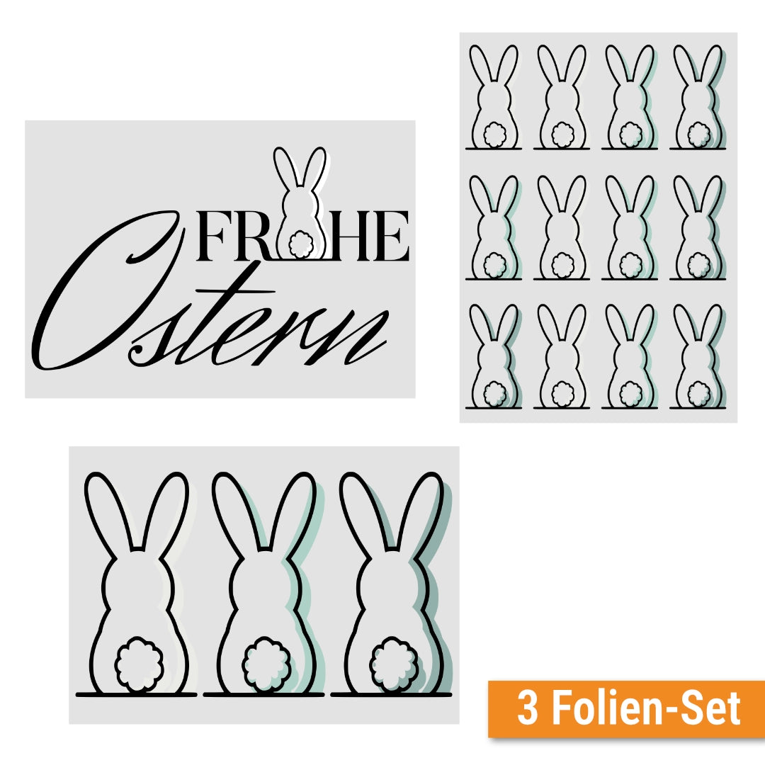 Oster-Deko-Set Blume vom Hasen