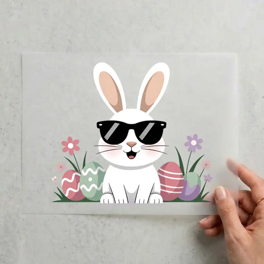 „Osterhase mit Sonnenbrille“ – Frühlingsstimmung zum Aufbügeln