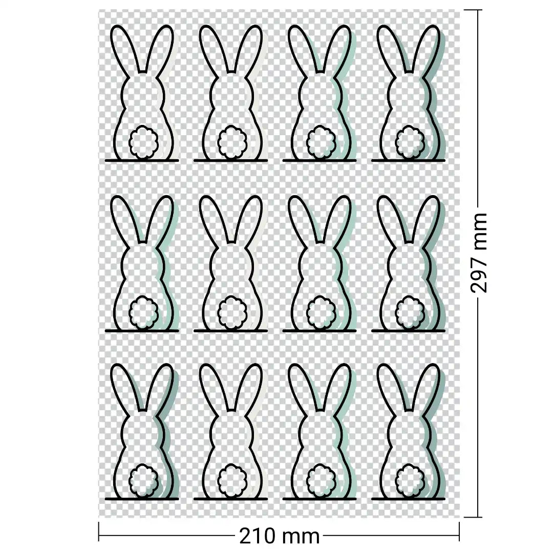 Oster-Deko-Set Blume vom Hasen