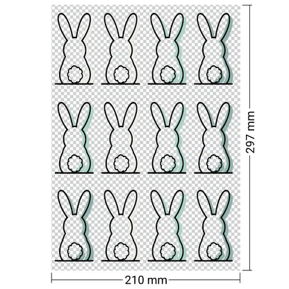 Oster-Deko-Set Blume vom Hasen