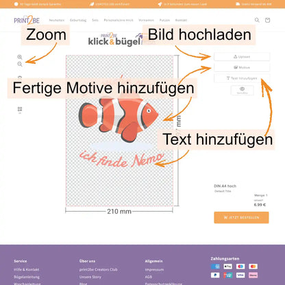 Klick & Bügel Studio – DIN A4