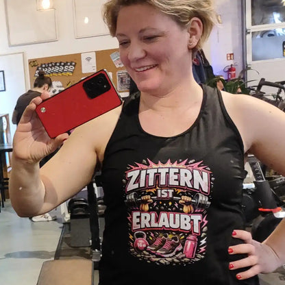 Zittern ist erlaubt - pink - Spruch der Woche