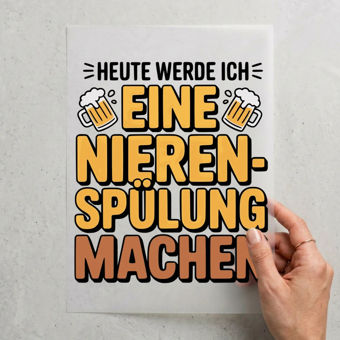 Eine Nierenspülung machen