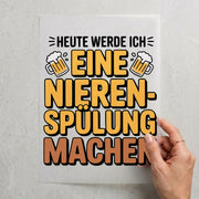 Eine Nierenspülung machen