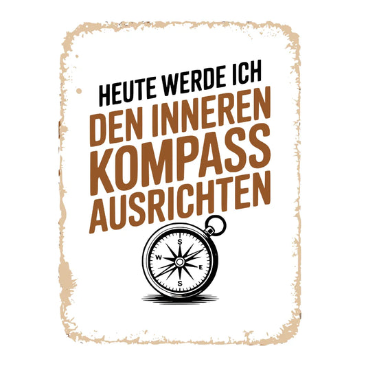 Bügelfolie "Den inneren Kompass ausrichten" – DIN A4