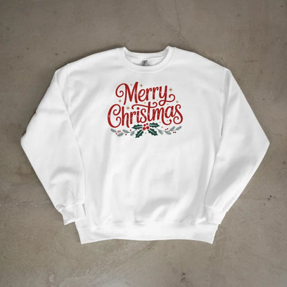 Klassische Weihnachtsgrüße Bügelfolie – "Merry Christmas" 02