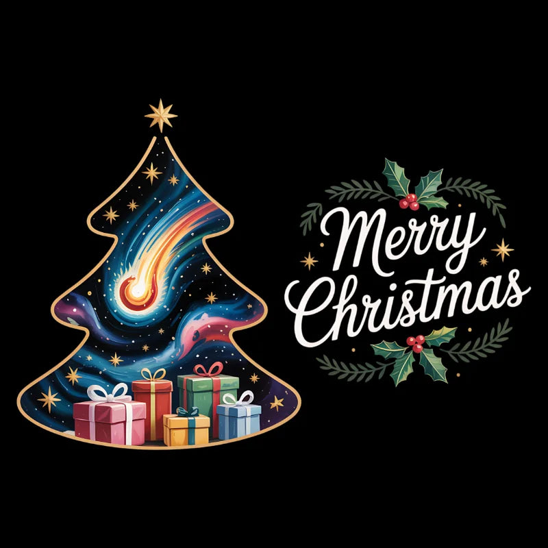 Klassische Weihnachtsgrüße Bügelfolie – 