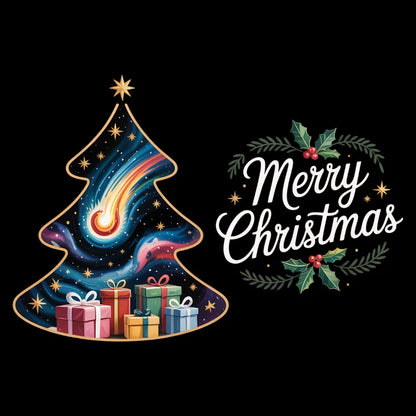 Klassische Weihnachtsgrüße Bügelfolie – "Merry Christmas" 03