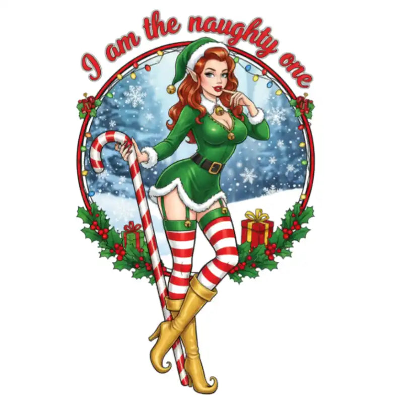 Bügelfolie "I am the naughty one" stehend - 02