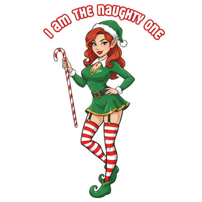 Bügelfolie "I am the naughty one" stehend - 03