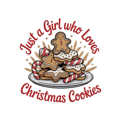 Bügelfolie – "Just a girl who loves christmas cake" 01