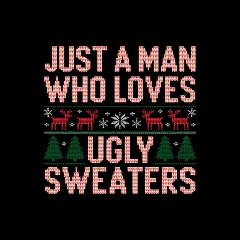 Ugly-Sweater-Liebe Bügelfolie in Strickoptik – 
